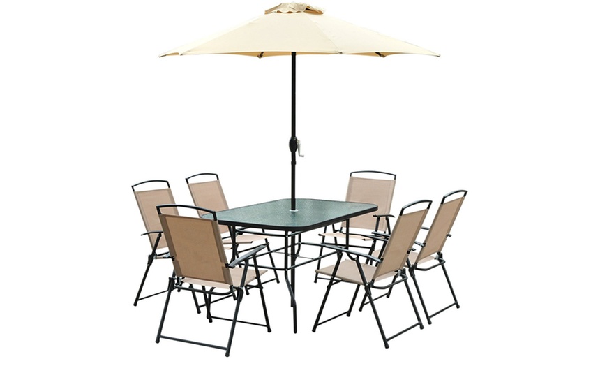 Image 3: Outsunny Outdoor Dining Set