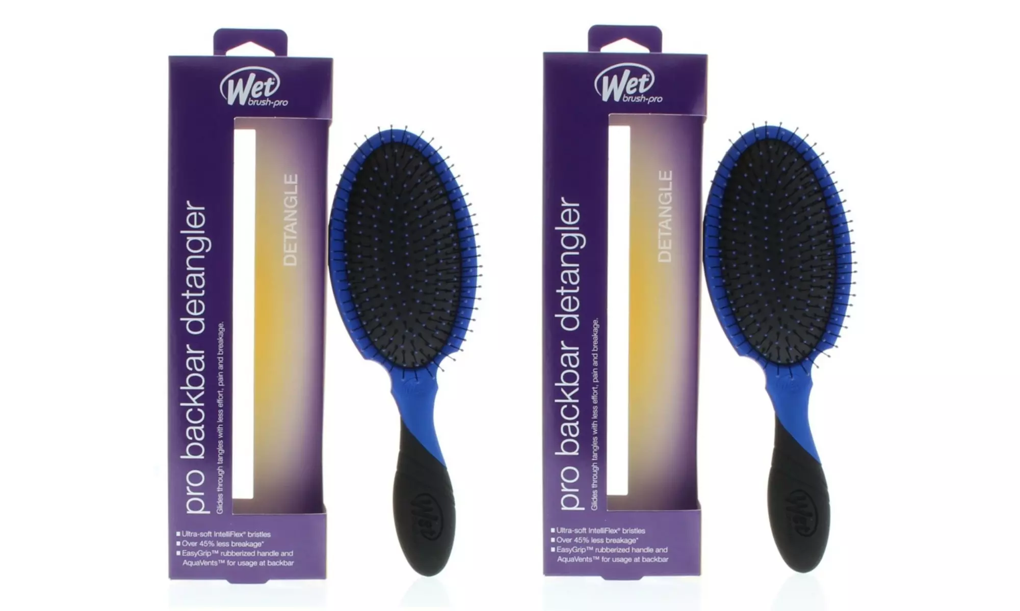 The Wet Brush Up to Three Packs of Original or Backbar or Detangler Brushes