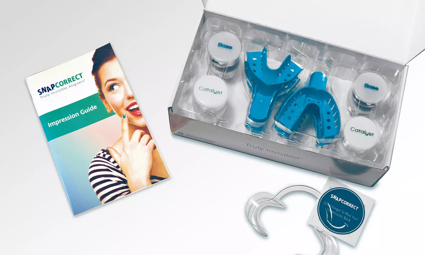 At-Home Impression Kit for Truly Invisible Aligners Plus $200 Off Aligners from SnapCorrect (96% Off)  - Primary Image
