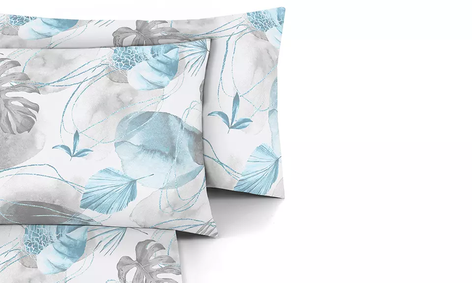 Completo Lenzuola No Stiro, Microfibra effetto Seta, Made in Italy