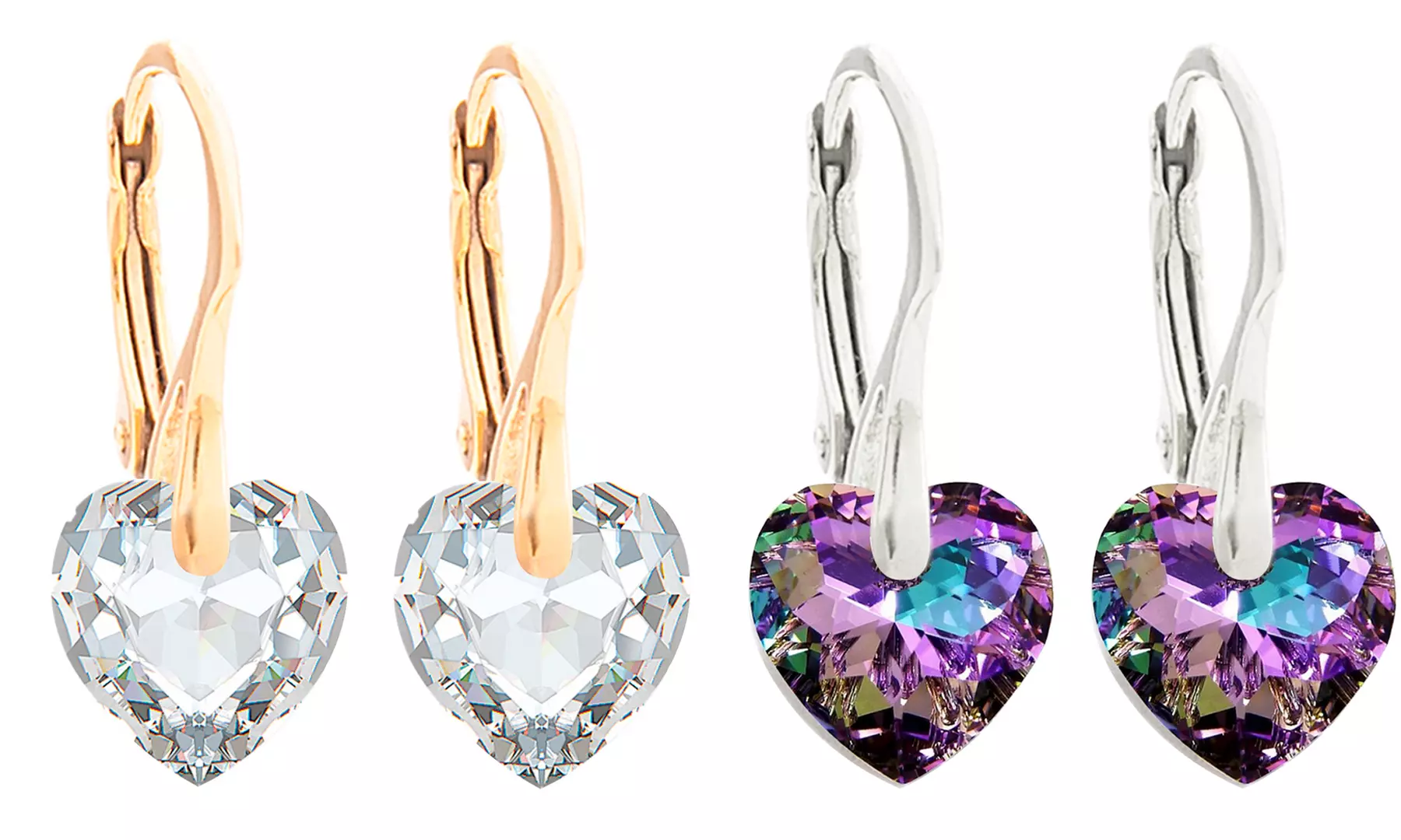 1 ou 2 lots de boucles d'oreilles de la marque Ah Jewellery ornées de cristaux Swarovski® - Primary Image