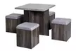 HomCom Five-Piece Dining Table Set - Image 2