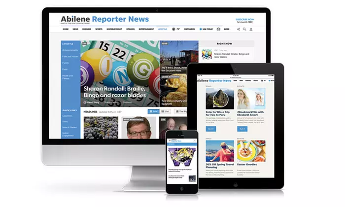 Full-Access Newspaper Subscription or Digital Subscription to Abilene Reporter News (Up to 78% Off) - Primary Image