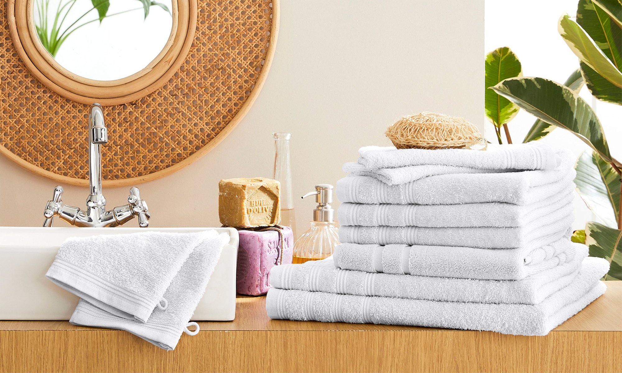 Pack complet serviettes éponge 10 pièces