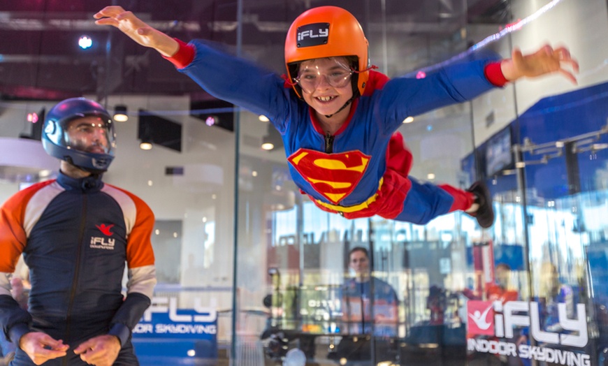 Image 2: 2 Indoor Skydiving Flights