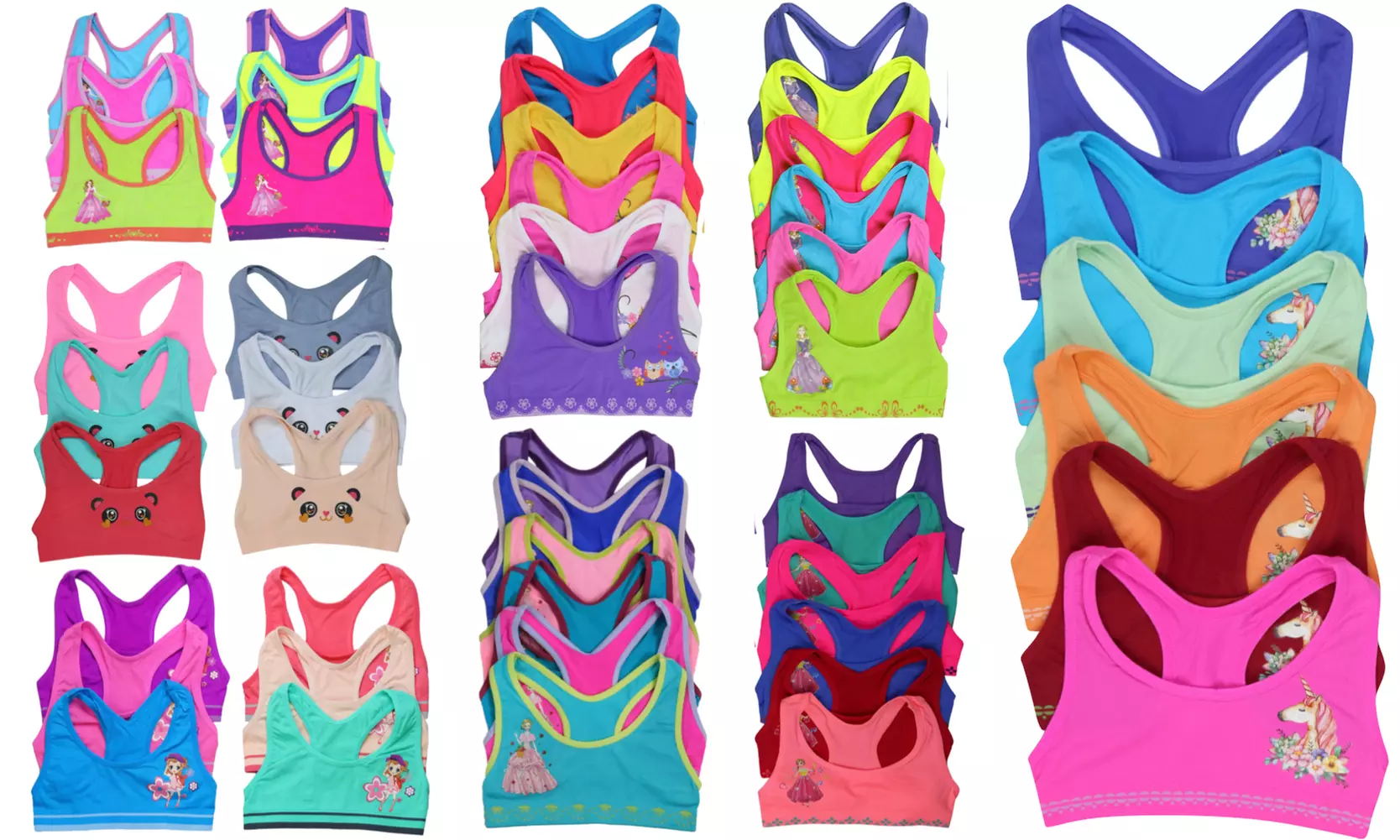 Girls' Training Bra Top Mystery Deal (6-Pack) - Image 6