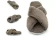 Women's Open Toe Memory Foam Slippers - Second Medium