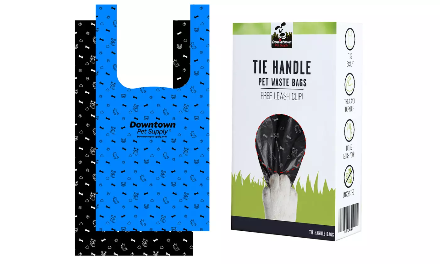 Downtown Pet Supply Large Tie Handle Pet Waste Bags - Primary Image