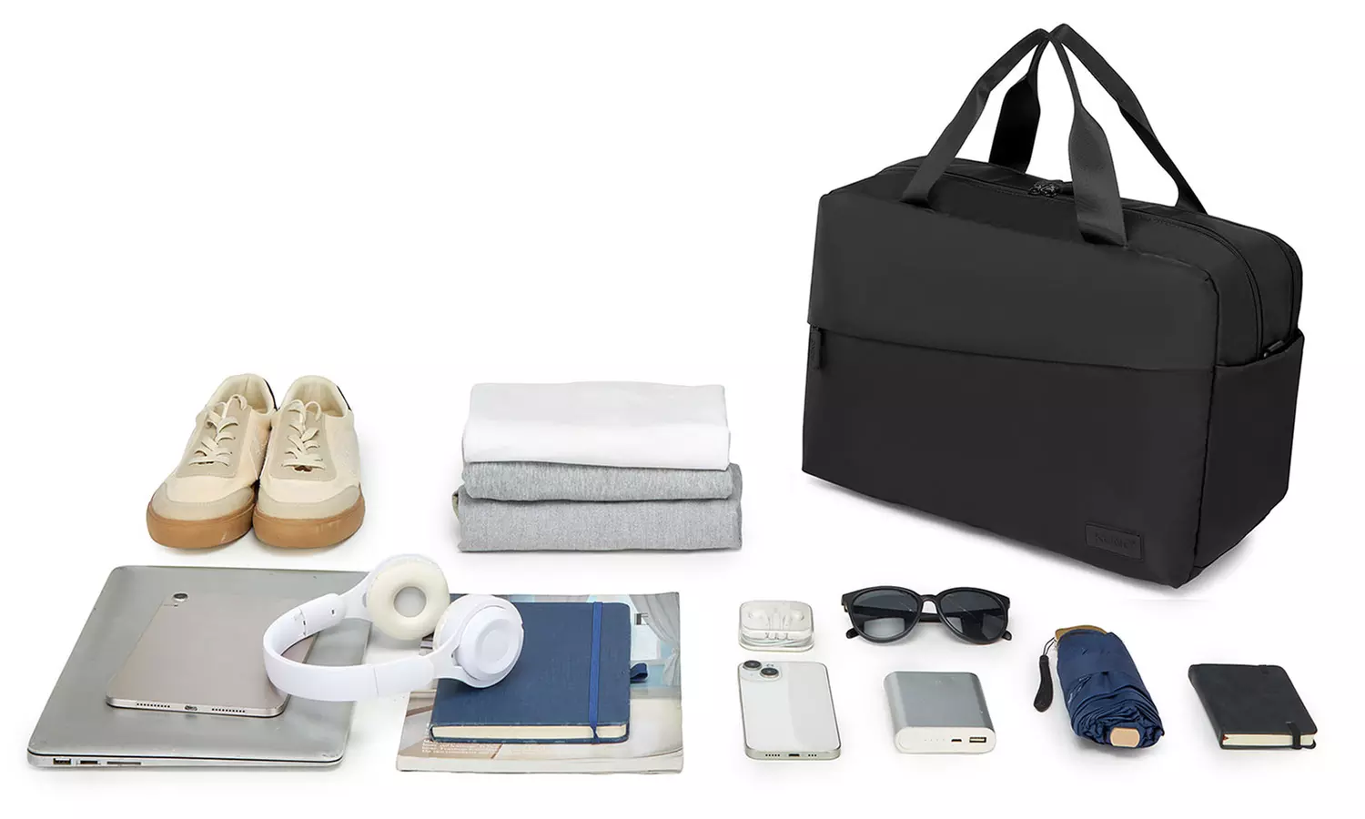 Clearance Kono 19L Water-Resistant Travel Bag with Laptop Sleeve