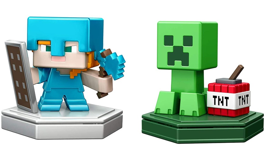 Image 3: Mattel Minecraft Mini Figurines