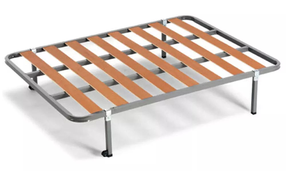 Colchón viscoelástico Memory Fresh con somier con patas y almohada - Second Medium