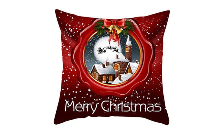 Image 18: One or Two Christmas Decorative Cushion Covers