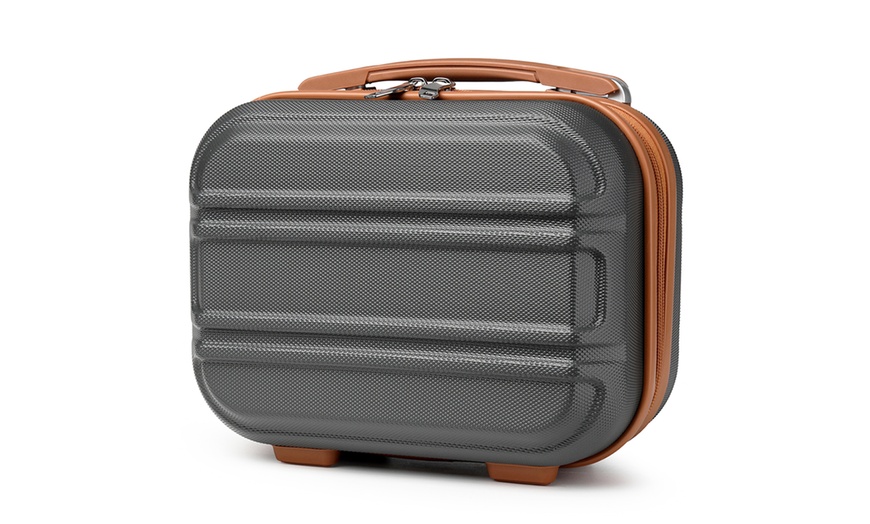 Image 11: Kono Six Piece Luggage Set Hard Shell Suitcase 