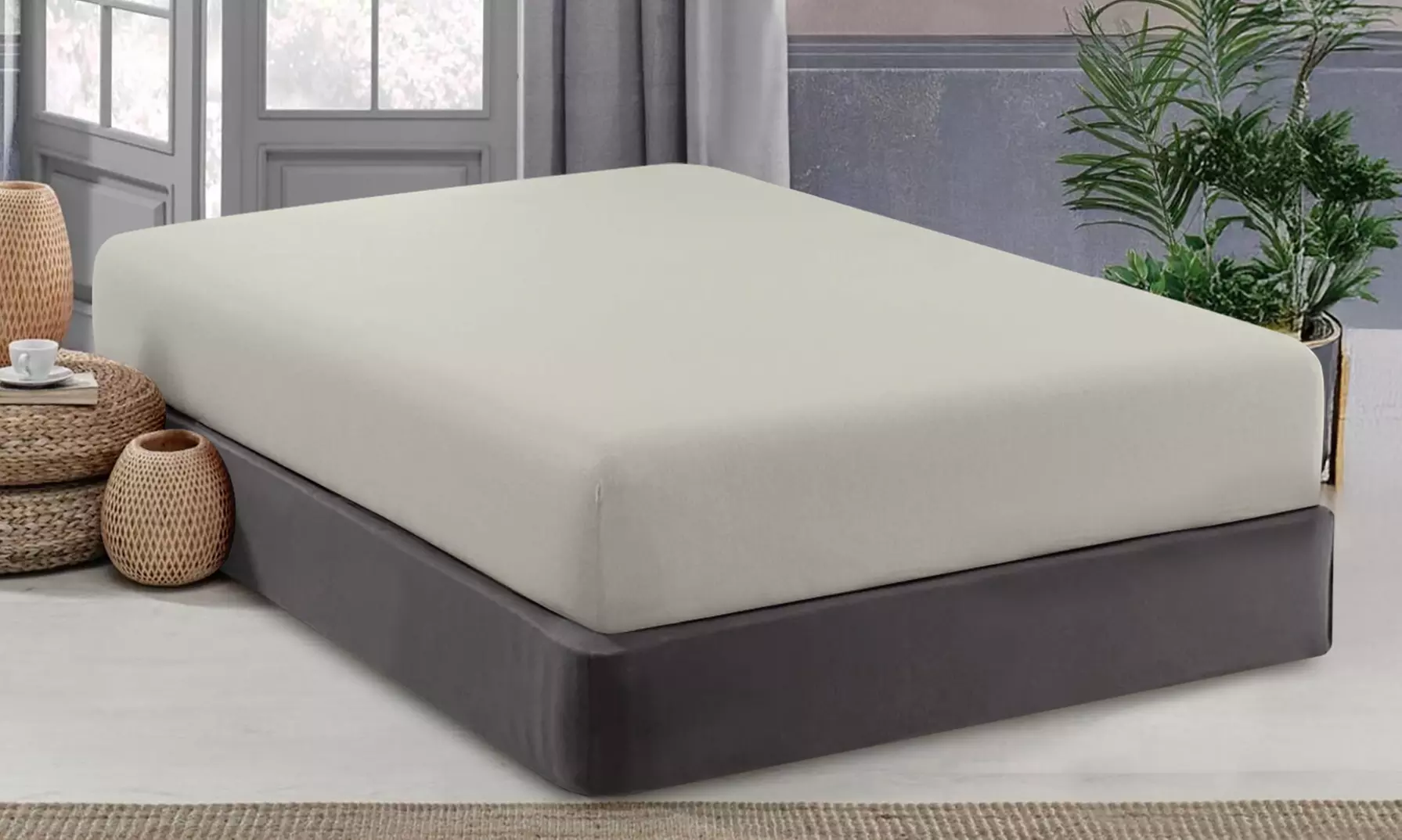 Lenzuolo sotto con angoli no stiro