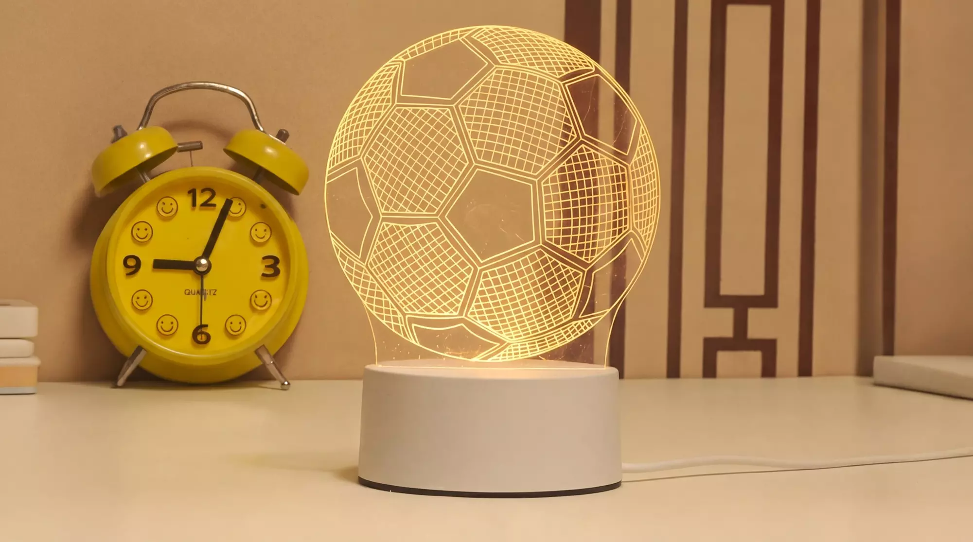 USB LED Sports Acrylic Night Light Table Lamp