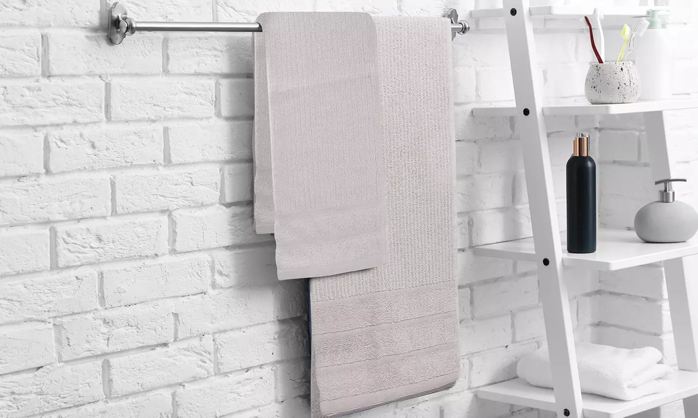 Royal Comfort Egyptian Cotton 8 Piece Towel Pack Granite, White & More