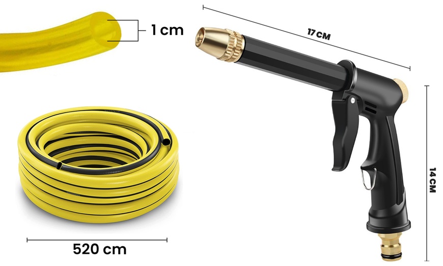 Image 6: Gartenschlauch mit Hochdruckpistole