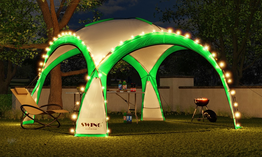 Image 9: Dome Shelter with LED Lighting