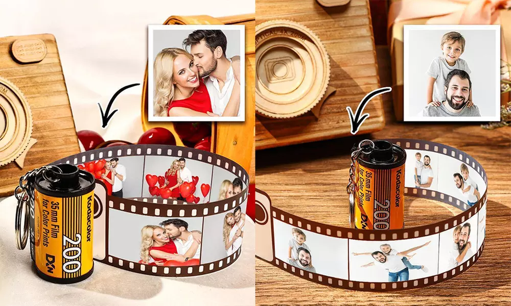 Film-Schlüsselanhänger mit Fotos