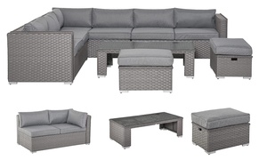 Outsunny Six-Piece Rattan Futniture Set