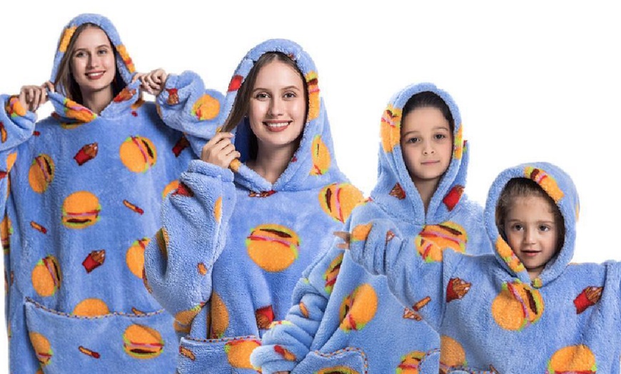 Image 26: Matching Family Snuggle Hooded Blanket