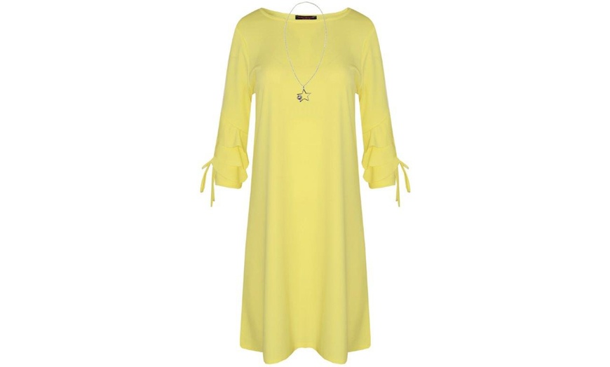 Image 18: Kurt Muller Ruffle-Sleeved Dress