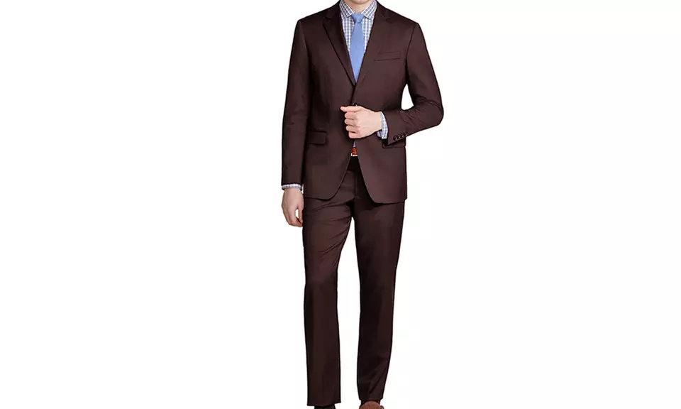 Braveman Men's Classic Fit 2-Piece Suit with Free Dress Socks - Second Medium