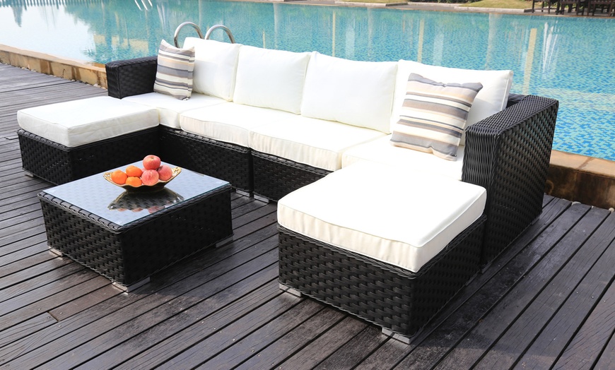 Image 13: Yakoe Papaver Rattan Sofa Sets