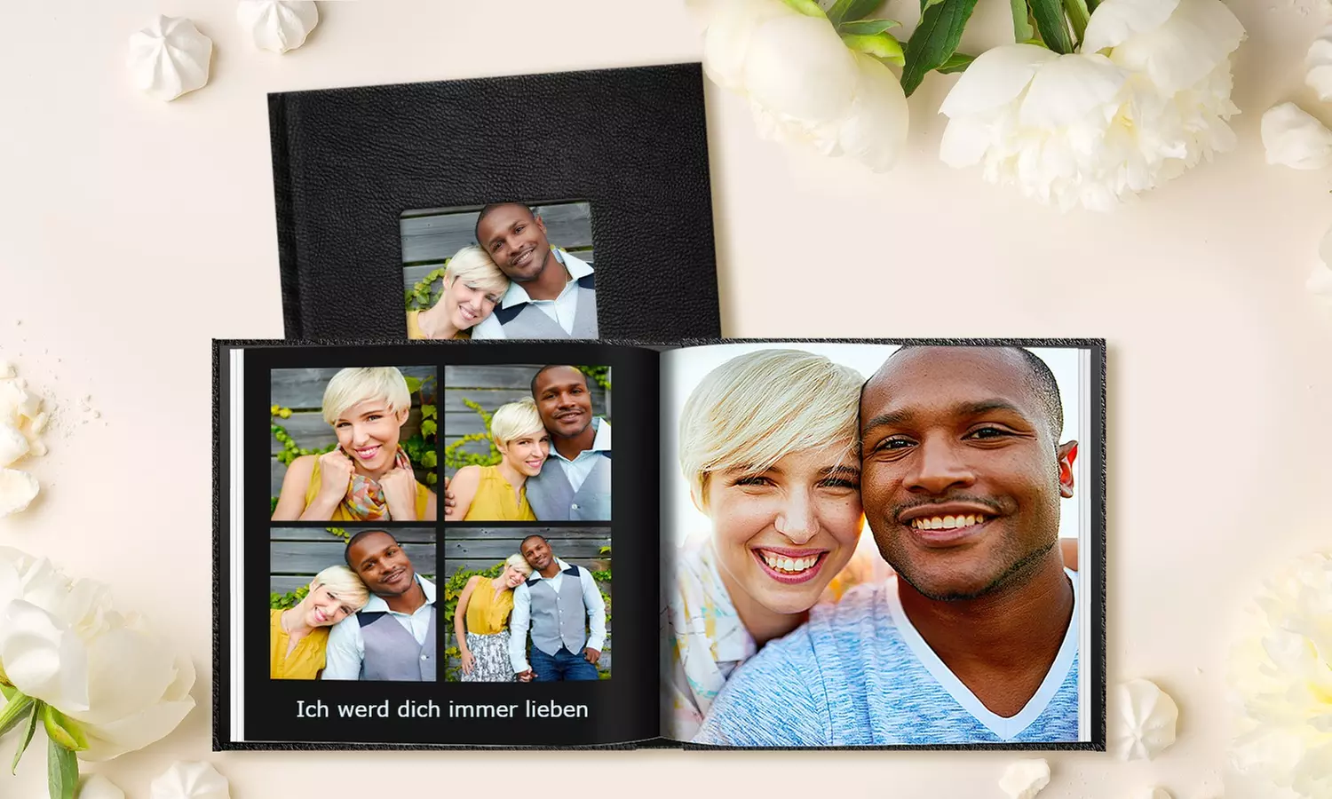 Lorenzo Fotobuch mit Fenster Quadratisch (20 x 20 cm)