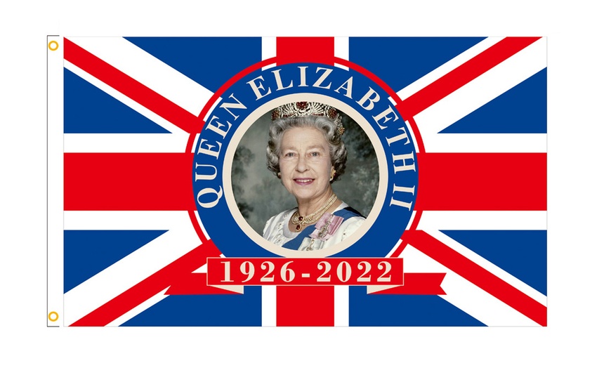 Image 2: Queen Elizabeth II Memorial Flag