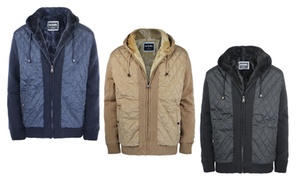 Men's Fleece-Lined Knitted Heavyweight Zip-Up Hooded Jacket