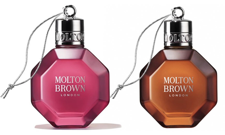 Image 1: Molton Brown Festive Bath and Shower Gel Bauble