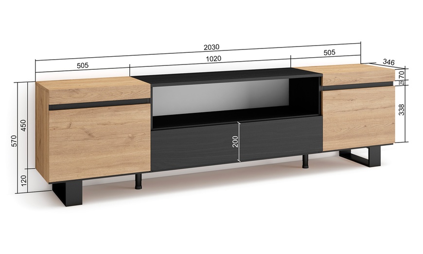 Image 15: Module TV style industriel 