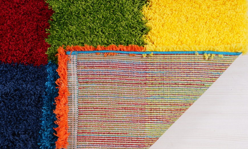 Image 10: Multicolour Shaggy Rug