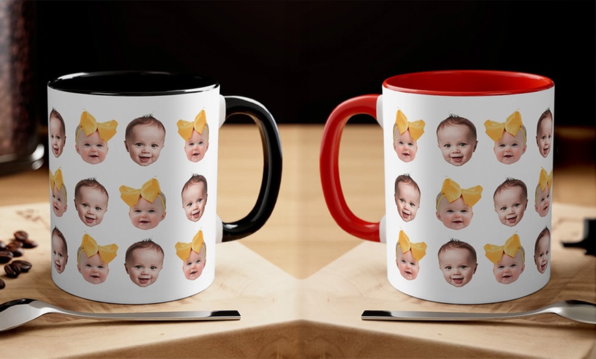 Image 3: Desayuna con alegría: 1 o 2 tazas personalizadas con fotos o mensajes