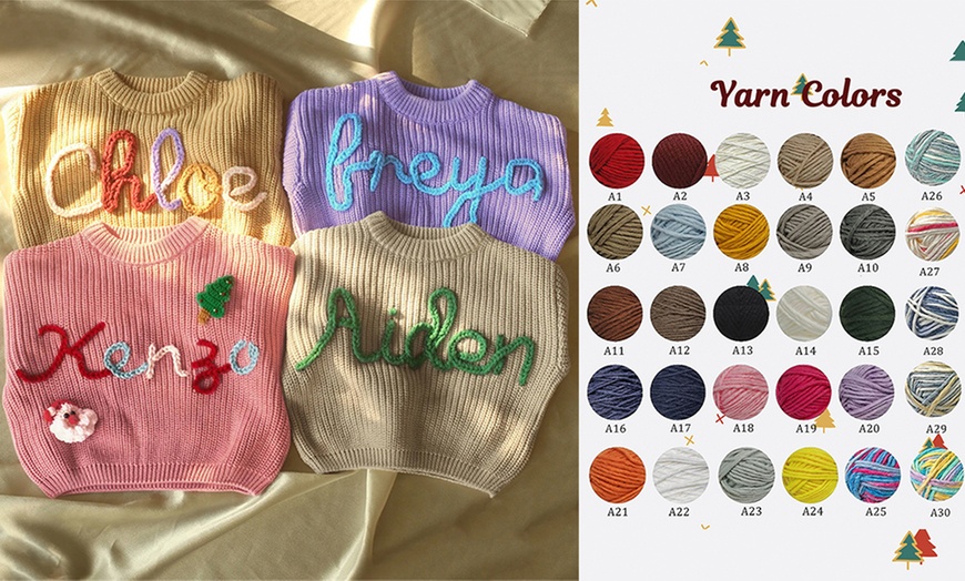 Image 14: Un pull unique brodé pour bébé