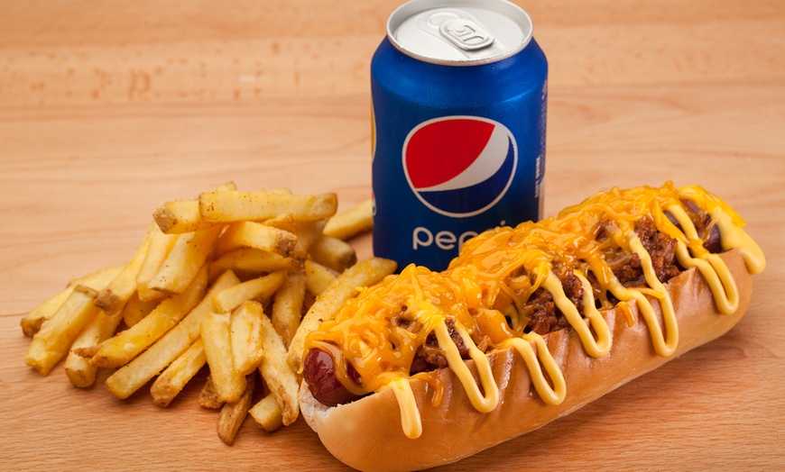 Image 1: Hot Dog, Soft Drink and Fries