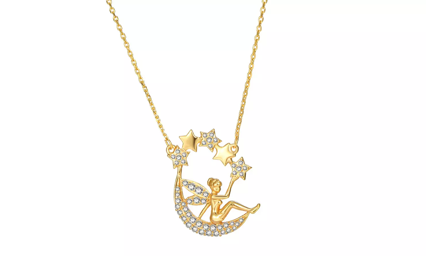Collier avec pendentif en forme de fée pour femmes - Primary Image