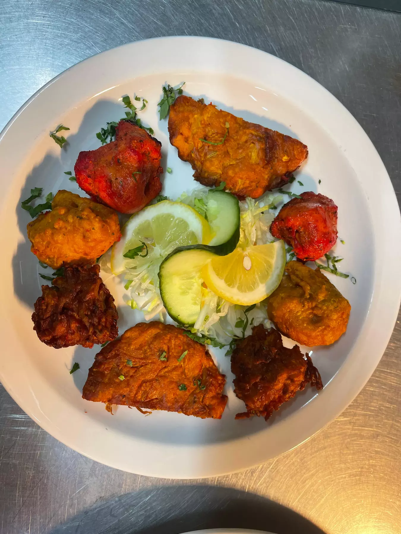 House Sharing Platter and a Main Indian Meal with Rice