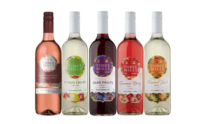 5-Pack Sampler of Summer Fruit Fusion Wines from Splash Wines (48% Off) - Second Medium