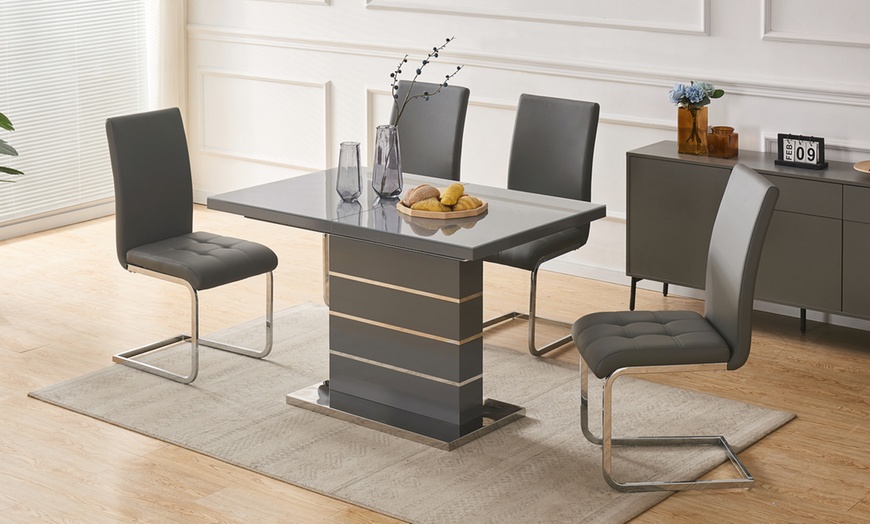 Image 2: Extendable 7-Piece Dining Set