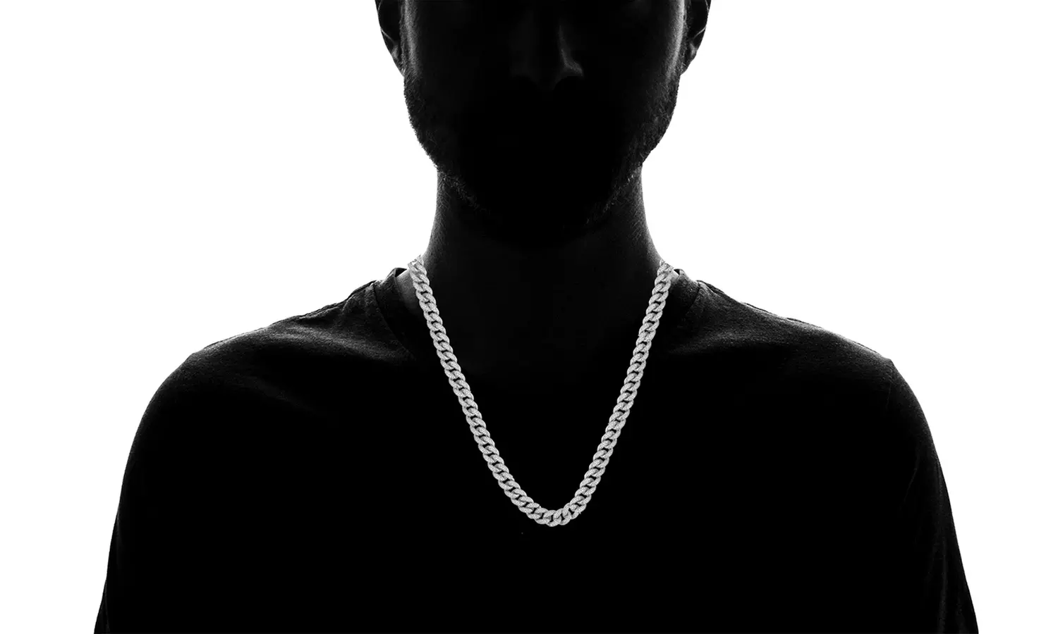 Men's .925 Sterling Silver 12mm CZ Iced Out Miami Cuban Chain Necklace - Second Medium