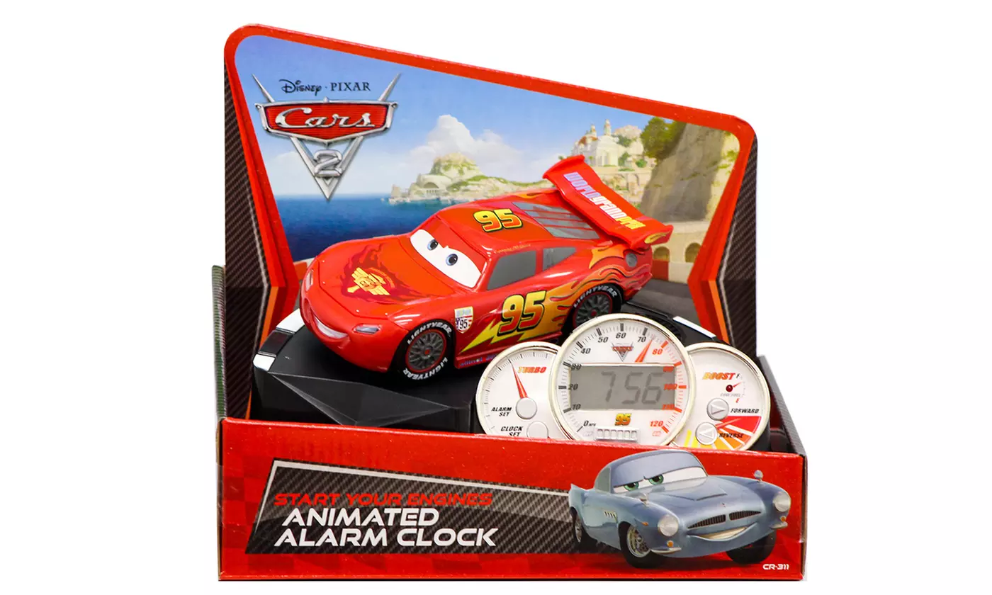 Cars 2 Animated Alarm Clock - Primary Image