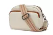 Clearance Leather Crossbody Shoulder Bag with Jacquard Woven Strap - Second Medium