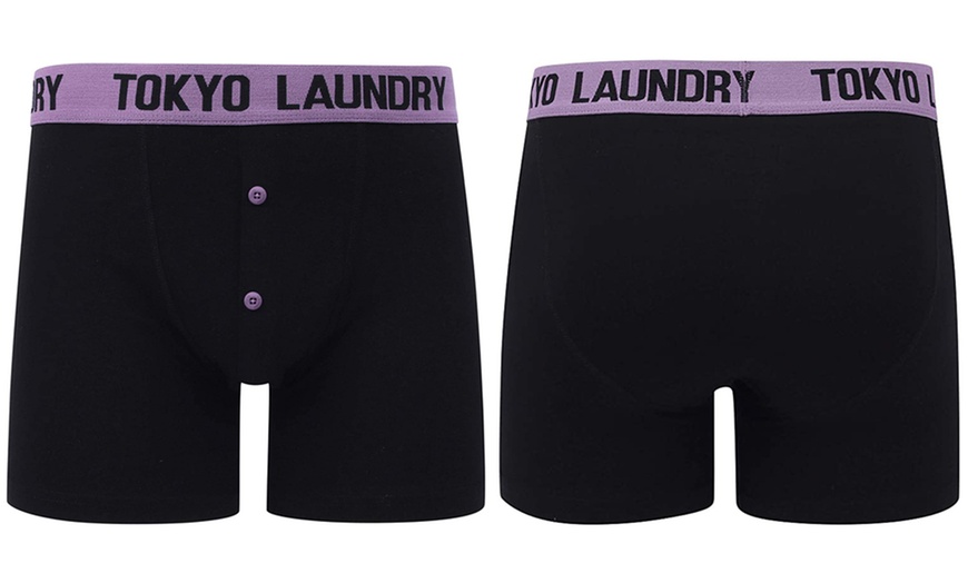 Image 11: Two-Pack of Tokyo Laundry Men's Stripe Print Boxers