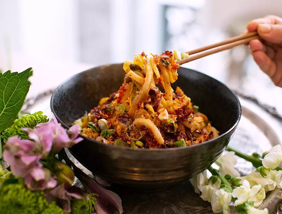 Michelin Guide Burmese Brunch w/Bottomless Mimosas for Two/Four People at ও Rangoon - Brooklyn ও (Up to 65% Off) - Primary Image