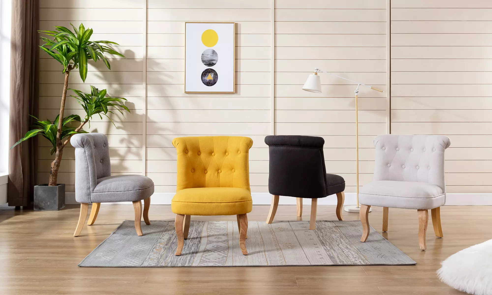 1 ou 2 fauteuils crapaud en tissu, livraison offerte - Primary Image