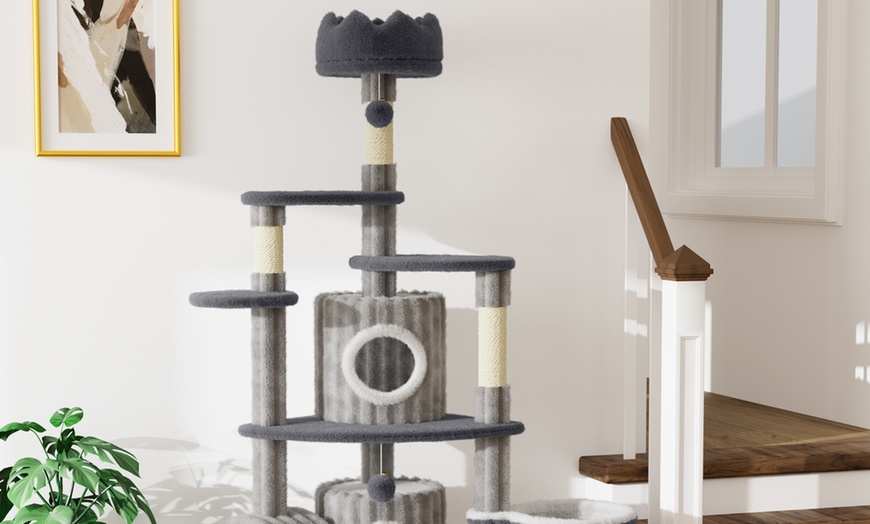 Image 5: 2-Pack 7-Layer Indoor Cat Trees