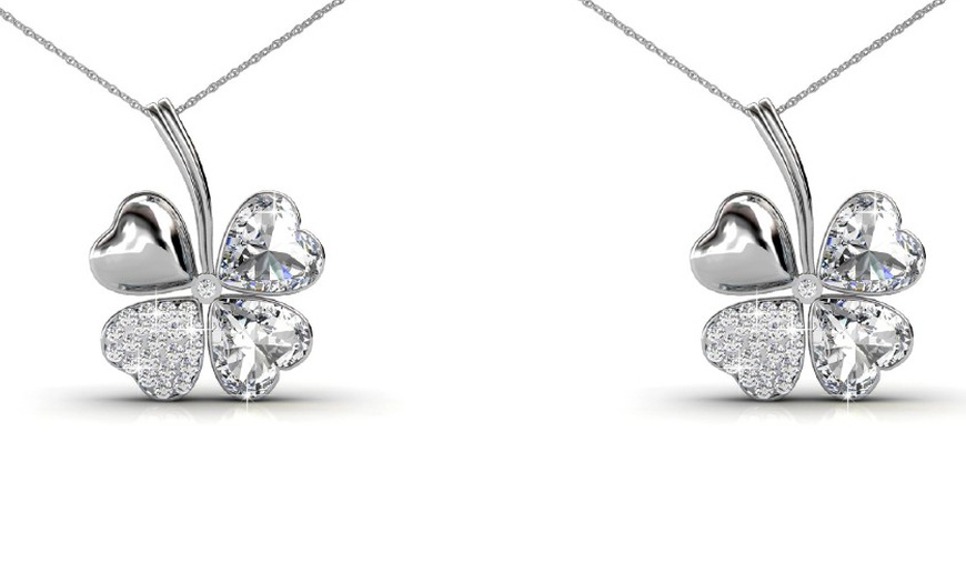 Image 11: 1x, 2x oder 3x Vierblättriges-Kleeblatt Halskette