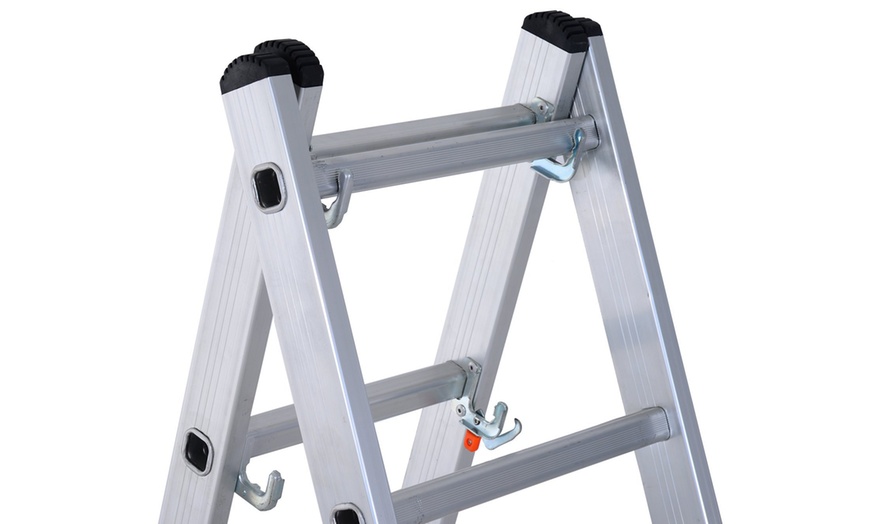 Image 12: HomCom Multi-Functional Ladder